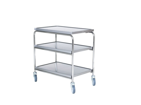 Rullbord med 3 hyllplan